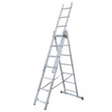 Three-section folding ladder with 8 steps