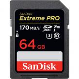 SDXC Extreme Pro Class 10 UHS-I U3 (170/90MB/s) 64GB