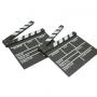 Gizmo Black and white clapperboard for synchronization