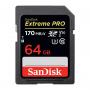 Sandisk Extreme Pro SDXC UHS-I Class 3 V30 170/90 MB/s 64GB