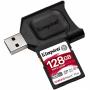 Kingston SDXC Canvas React Plus Class 10 UHS-II U3 (300/260MB/s) 128GB + USB Reader