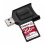 Kingston SDXC 256GB Canvas React Plus UHS-II V90 + USB Reader (300/260 Mb/s)