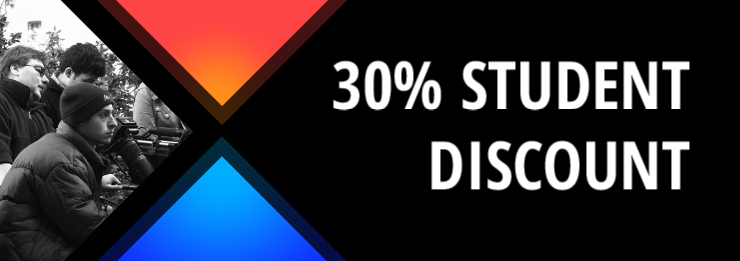 30% discount for film school students